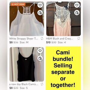 Cami bundle! Selling seperate or together!